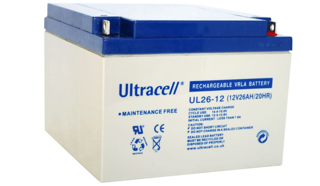 Acumulator plumb acid Ultracell 12V 26Ah, terminal F3