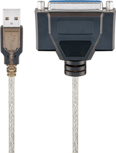 Cablu imprimanta USB 2.0 A tata - paralel D-SUB25, 1.5m, Goobay