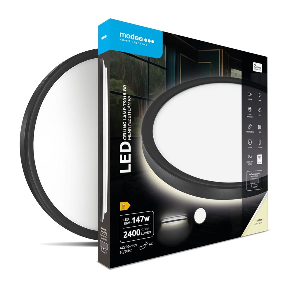 Plafoniera LED 18W 293mm 4000K 2400lm Modee ML-TS018-4000KBR