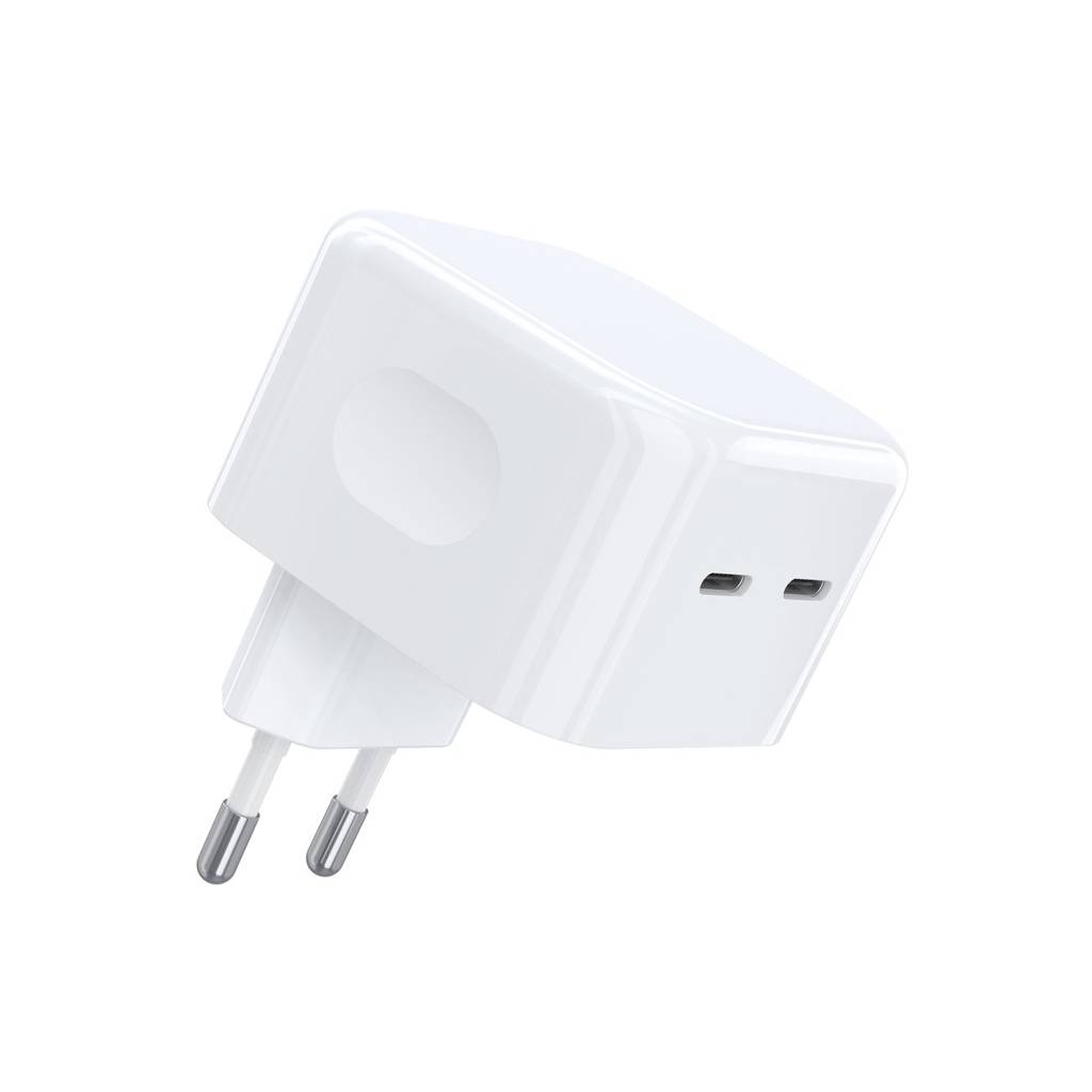 Incarcator retea Choetech Q5008, 2x USB-C, PD 35W, alb