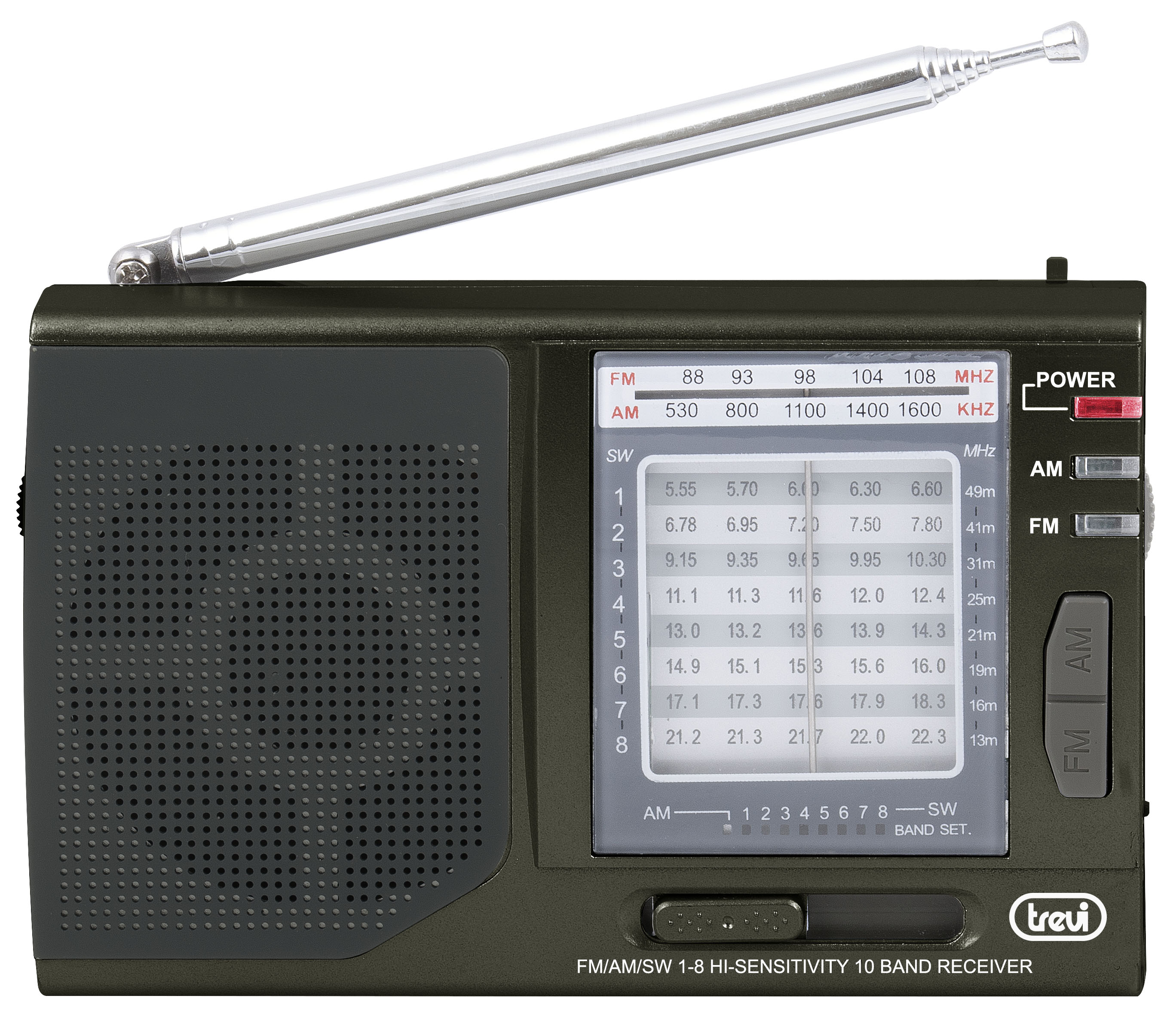 Radio AM/FM/SW portabil MB 728 Trevi, negru