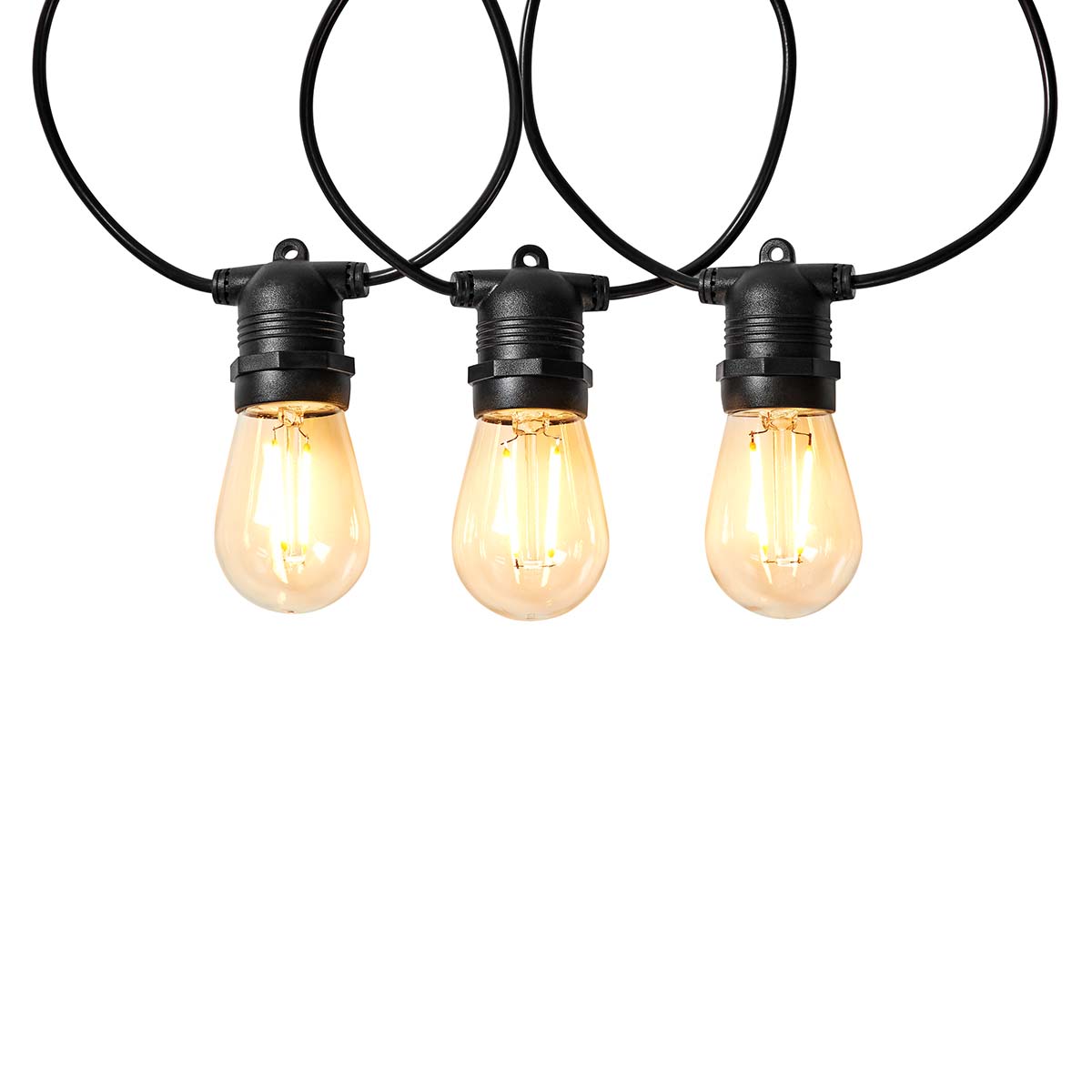 Ghirlanda luminoasa decorativa Smart Wi-Fi Nedis, 10 LED-uri, lumina calda, 9m, Android / IOS