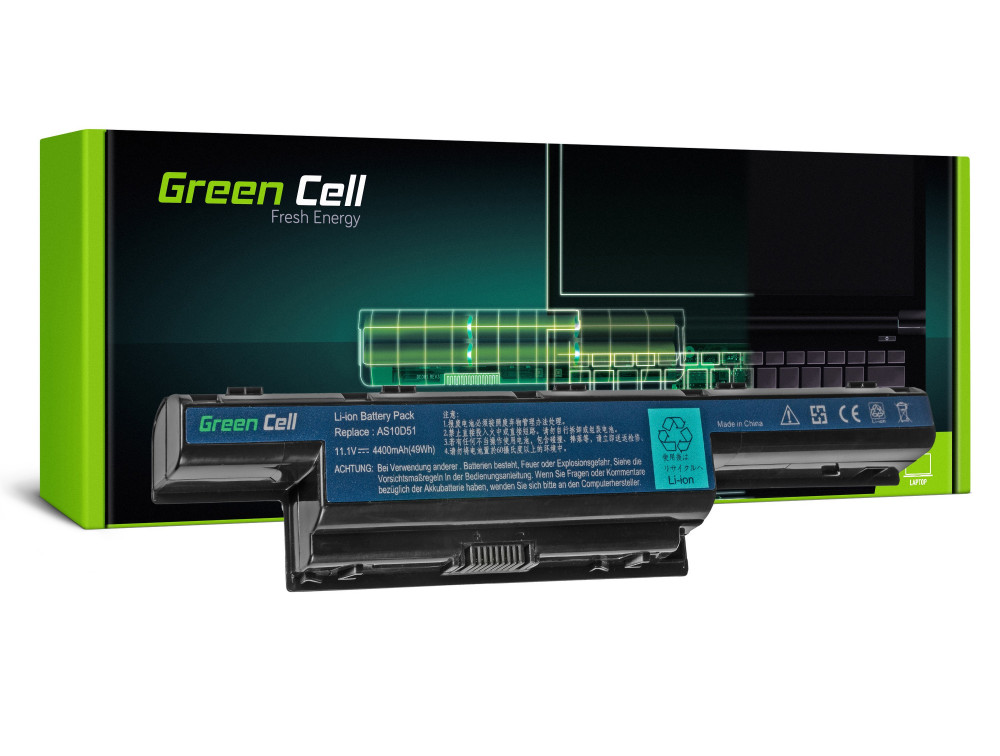 Baterie Laptop Acer Aspire 5741 5741G 5742 5742G 5750 5750G E1-521 E1-531, 4400mAh, AC06 Green Cell