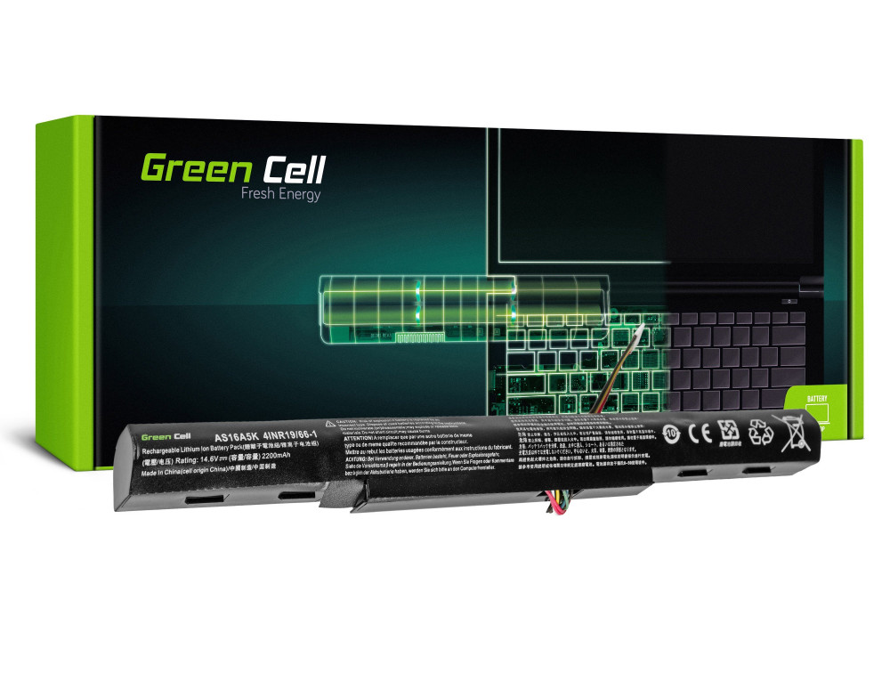 Baterie Laptop Acer Aspire E15 E5-553 E5-553G E5-575 E5-575G F15 F5-573 F5-573G, 2200mAh, AC51 Green Cell