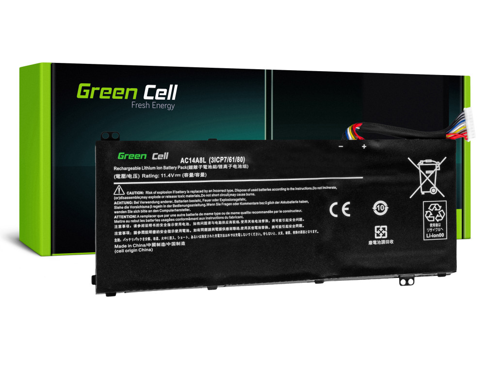 Baterie Laptop Acer Aspire Nitro V15 VN7-571G VN7-572G VN7-591G VN7-592G i V17, 3800mAh, AC54 Green Cell