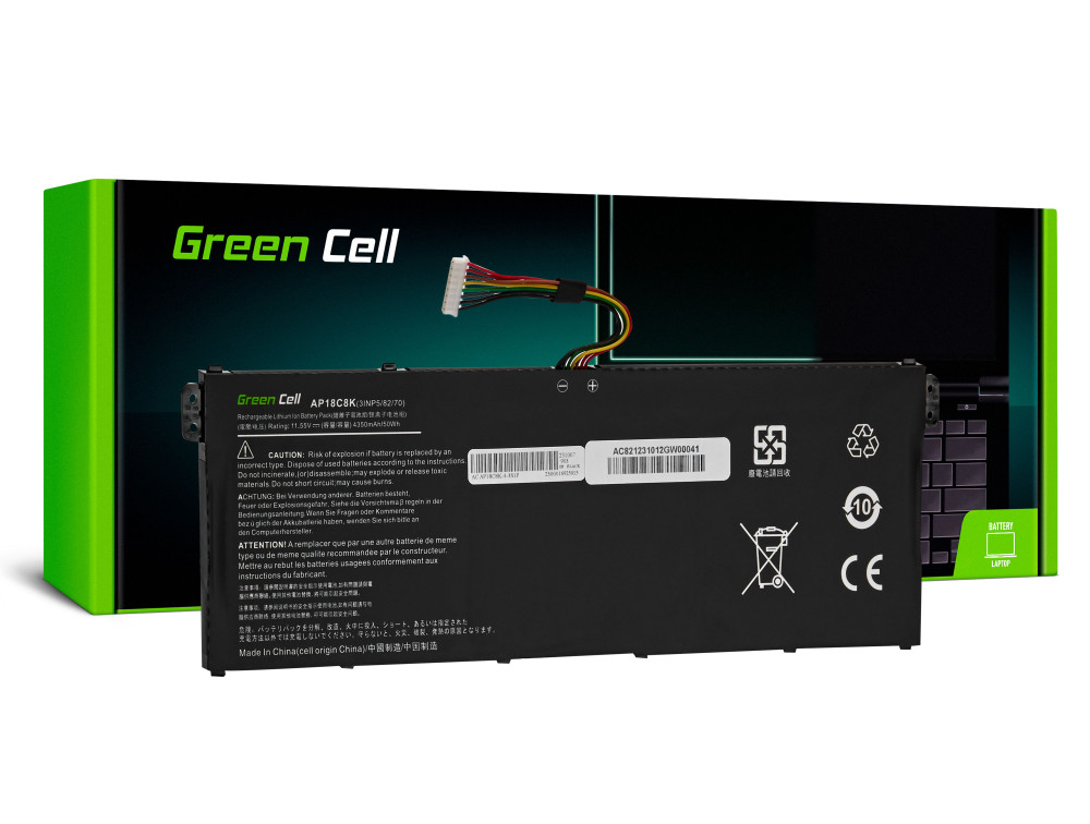 Baterie Laptop Acer Aspire 3 A315-23 5 A514-54 A515-57 Swift 1 SF114-34 3 SF314-42, 4350mAh, AC82 Green Cell