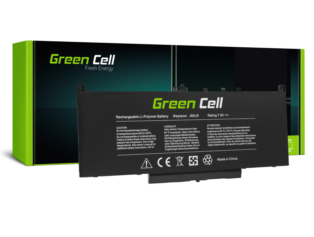 Baterie Laptop Dell Latitude E7270 E7470, 5800mAh, DE135 Green Cell
