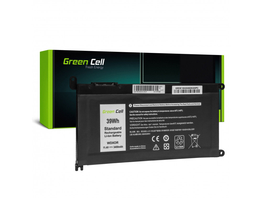 Baterie Laptop Dell Inspiron, 3400mAh, DE150 Green Cell