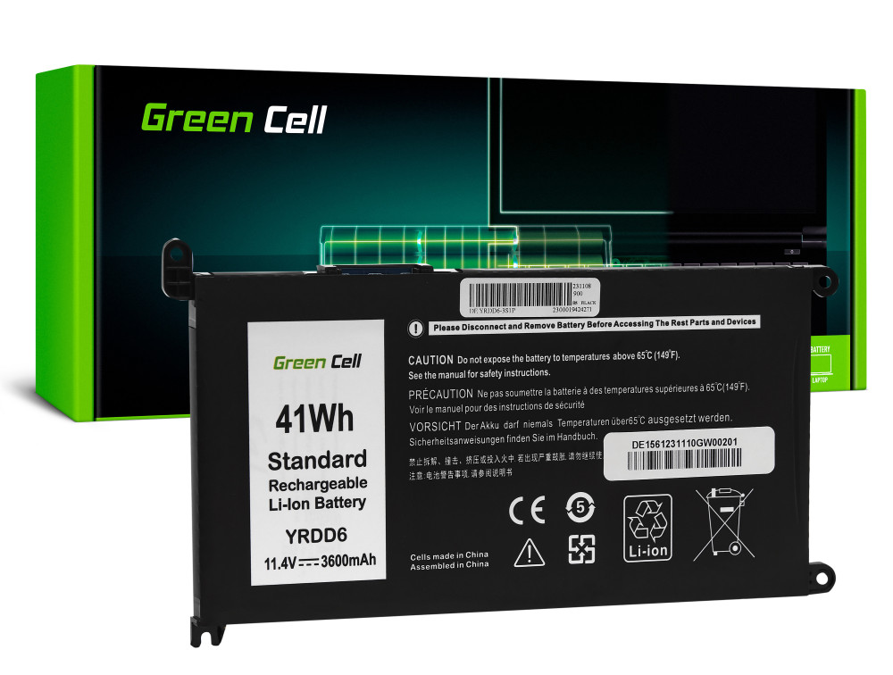 Baterie Laptop Dell Vostro 5490 5590 5481 Inspiron 5481 5482, 3600mAh, DE156 Green Cell