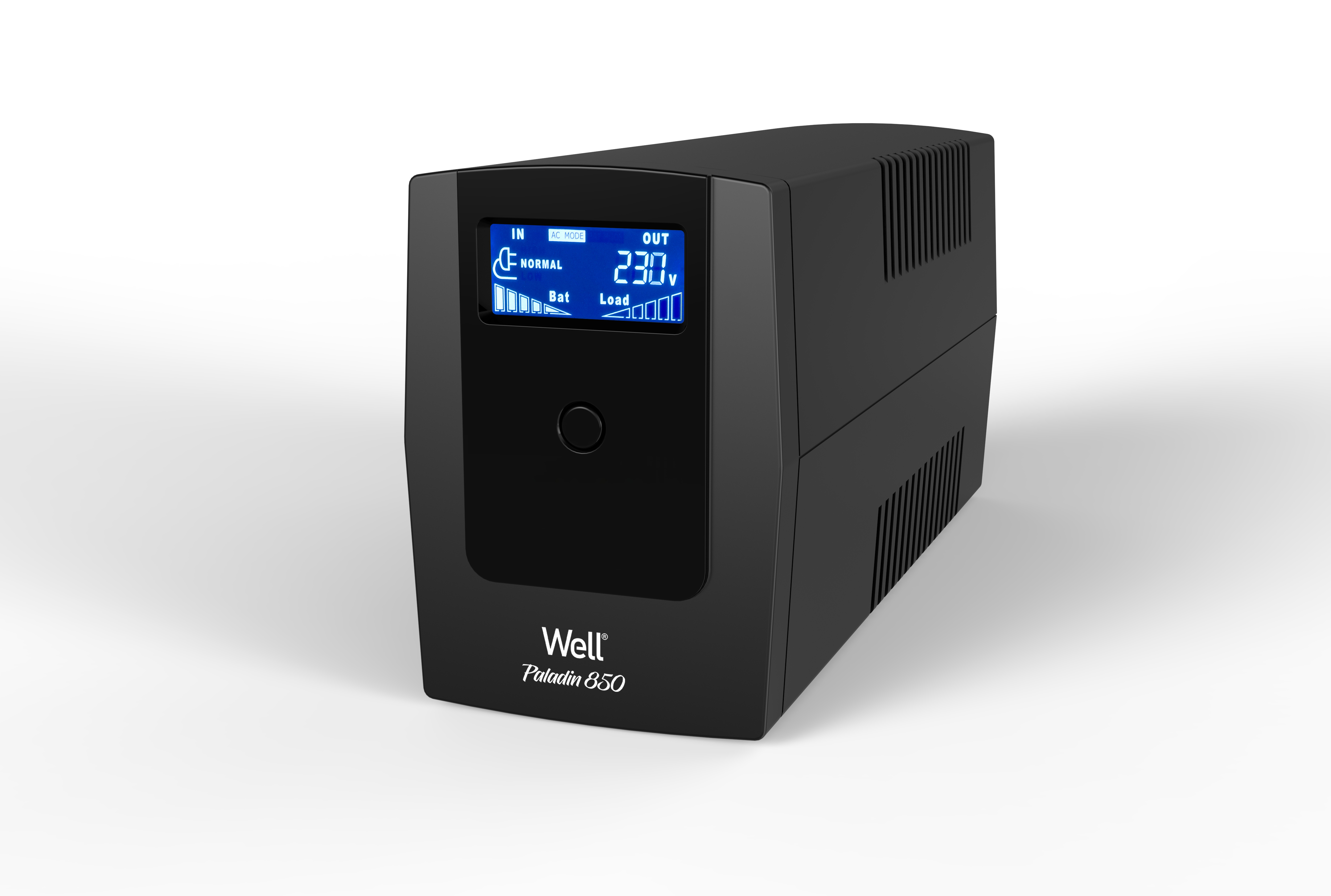 UPS line interactiv 850VA/510W Well Paladin, afișaj LCD, ambalaj deteriorat