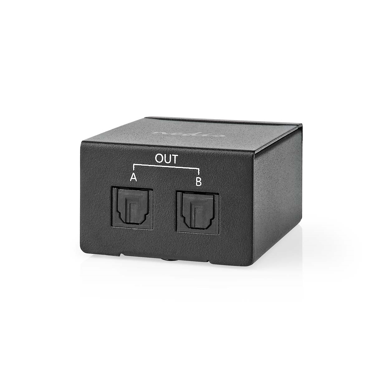 Splitter audio 2x Toslink mama, negru Nedis