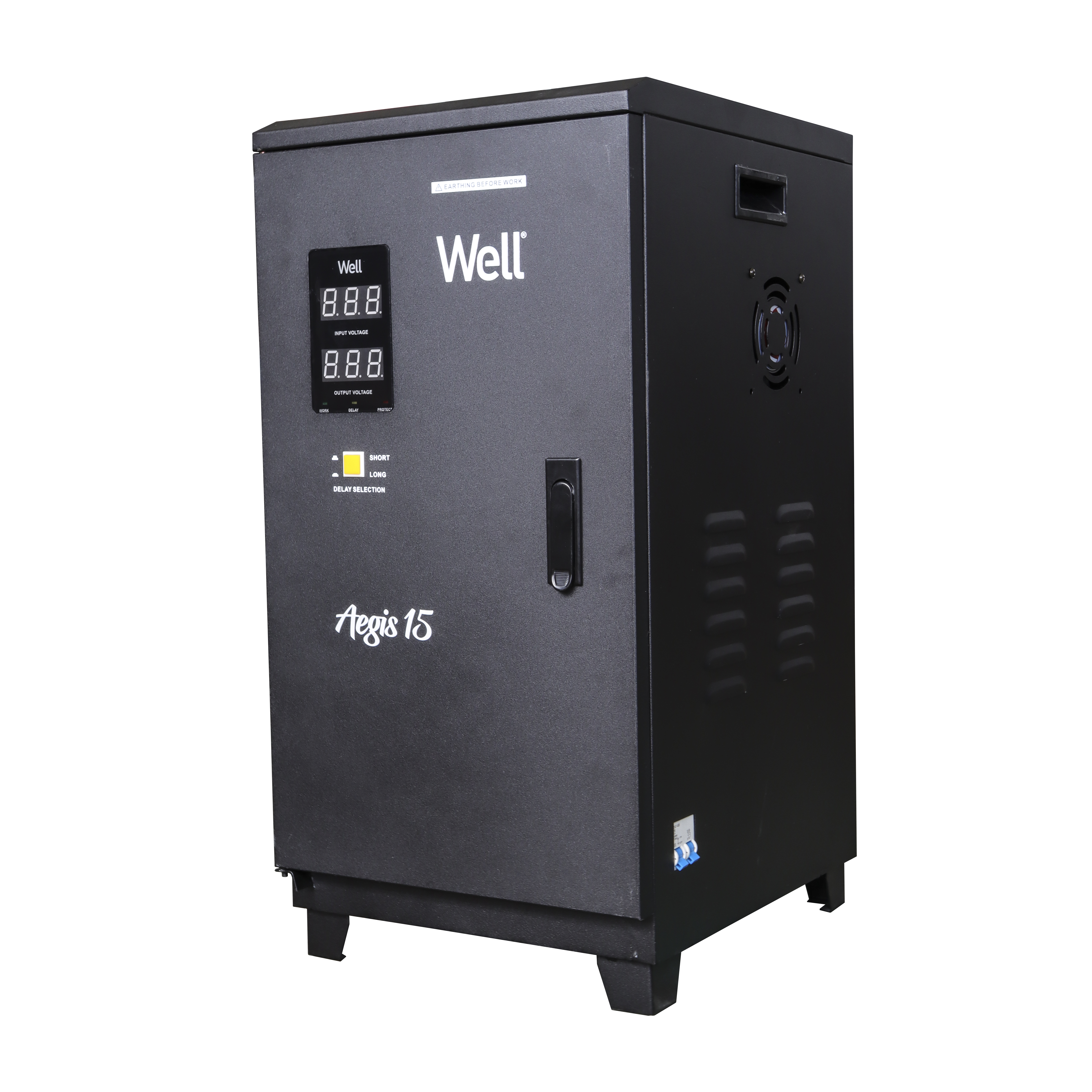 Stabilizator automat de tensiune monofazic Well Aegis 15KVA/12KW cu servo motor