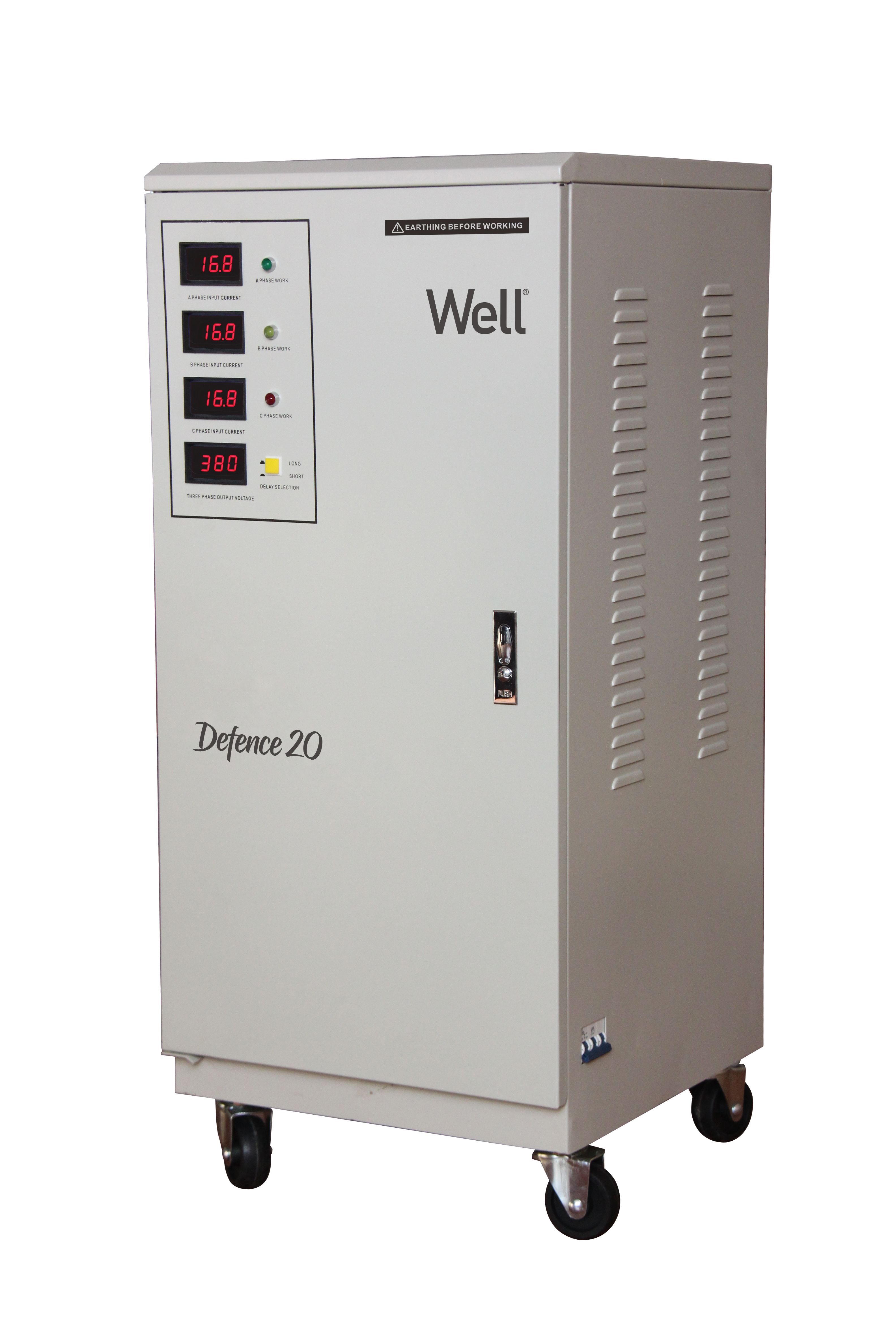 Stabilizator automat de tensiune trifazat Well Defence 20KVA/ 16KW