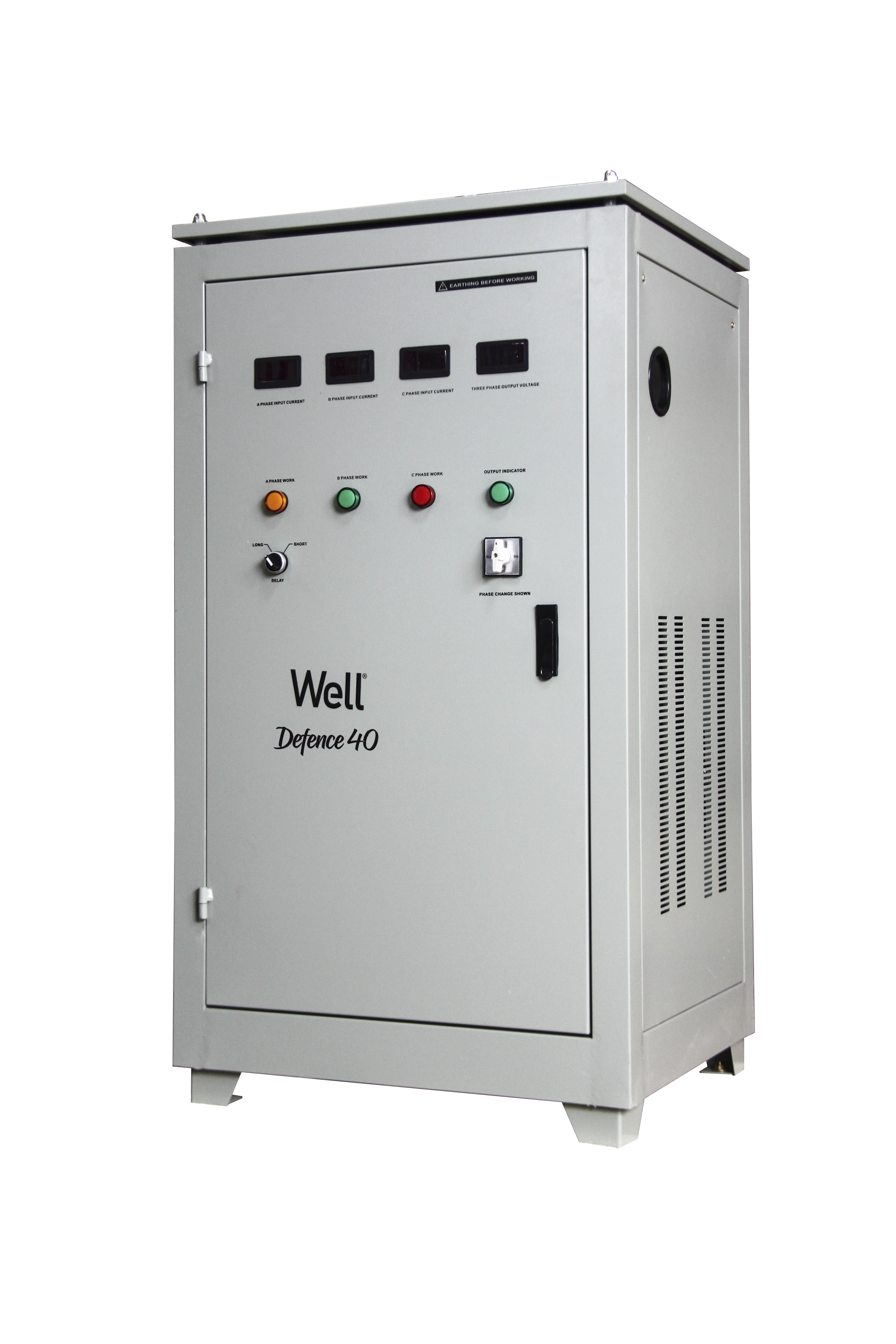 Stabilizator automat de tensiune trifazat Well Defence 40KVA/ 32KW - cu garantie conditionata prin proces verbal de punere in functiune