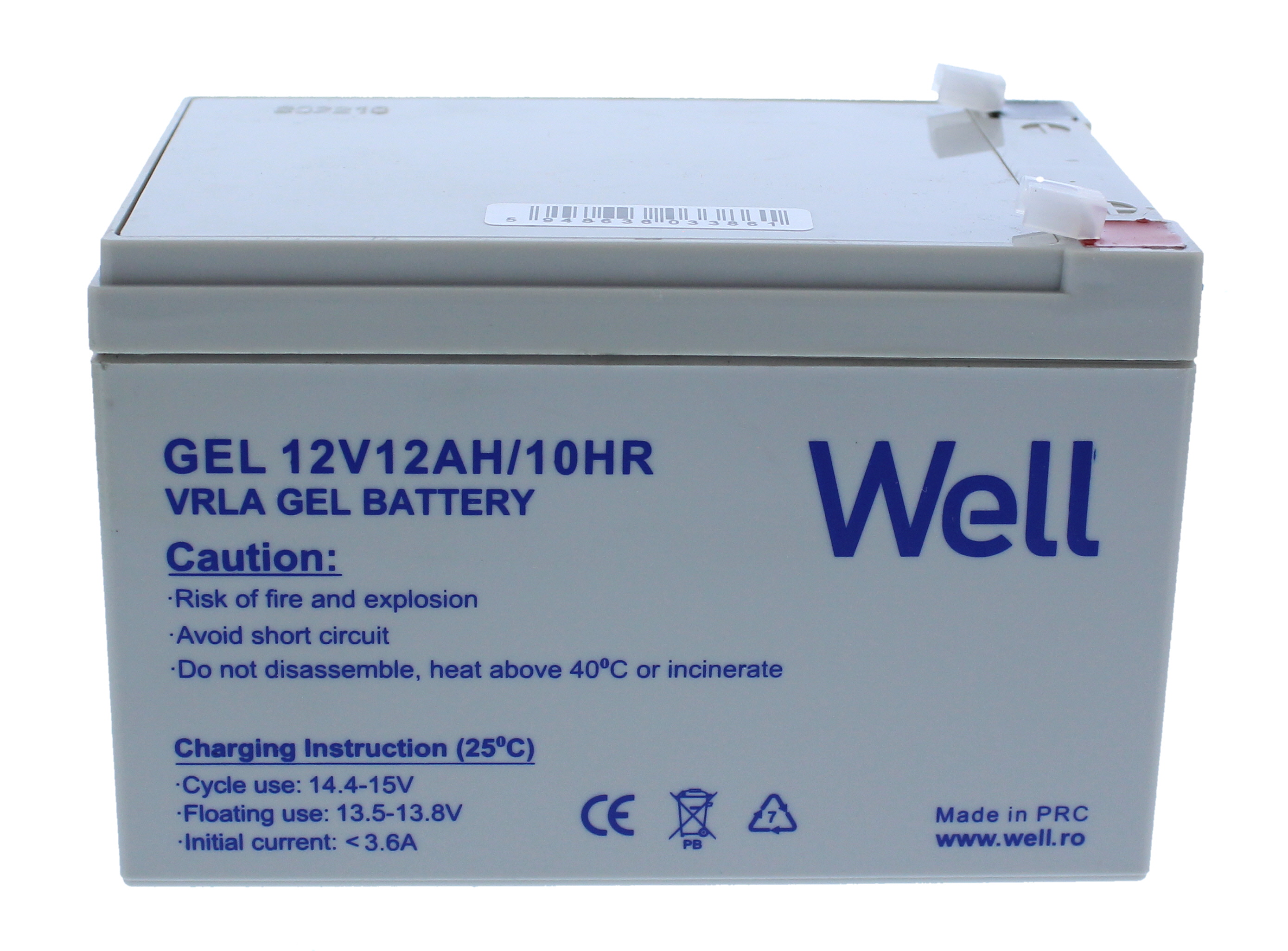 Acumulator plumb acid cu gel Well 12V 12AH, terminal T1