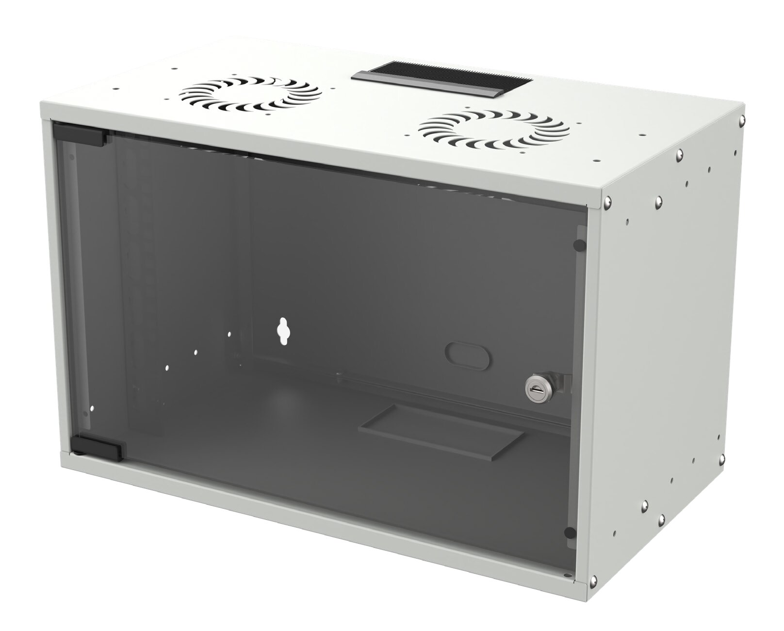 Dulap SOHO de perete 4U, 10", L=312 mm, A=300 mm, alb, Mirsan