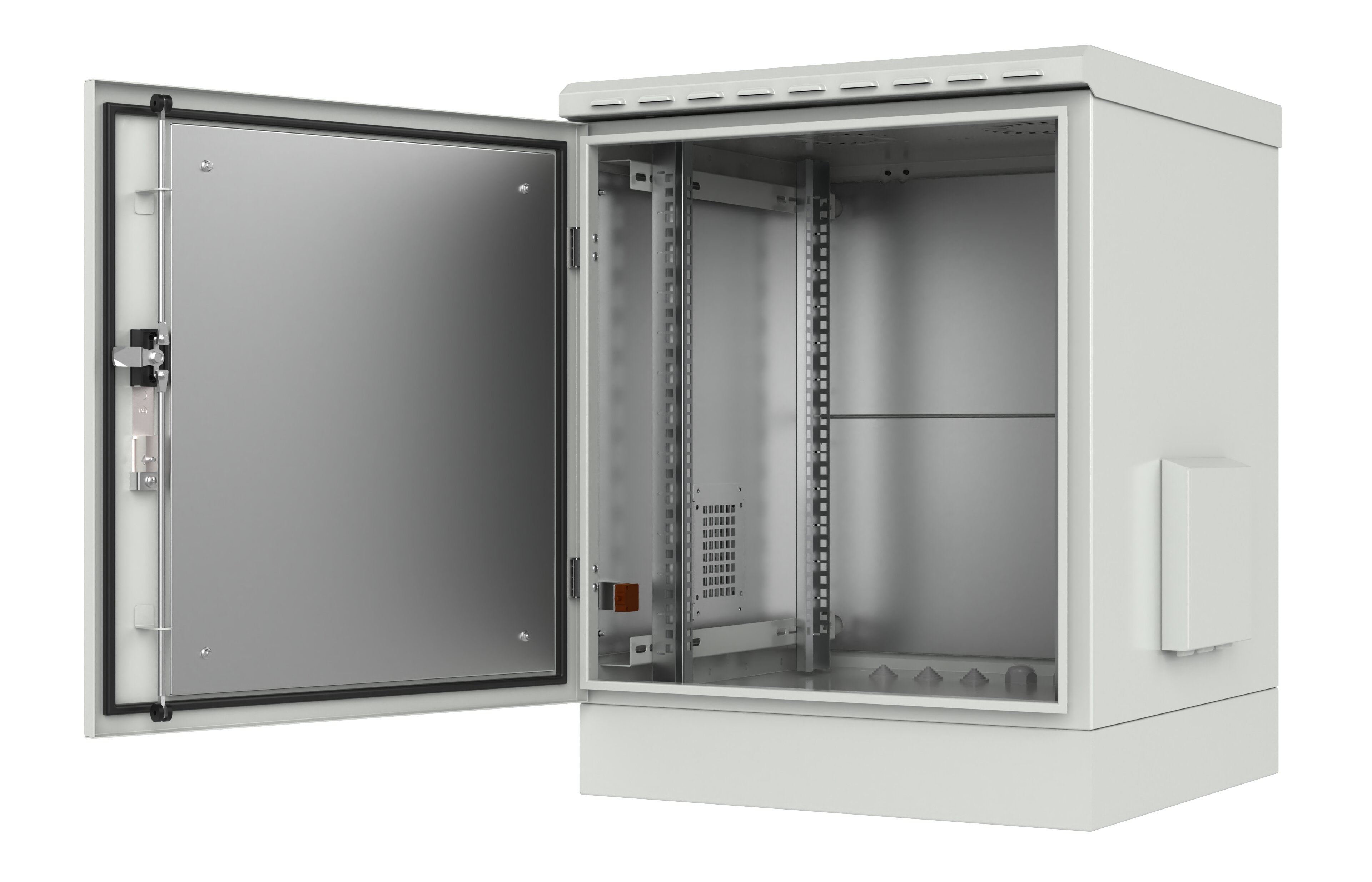 Dulap rack de exterior 19" 9U IP66 600x543x600mm alb Mirsan MR.IP66Y60609U.03