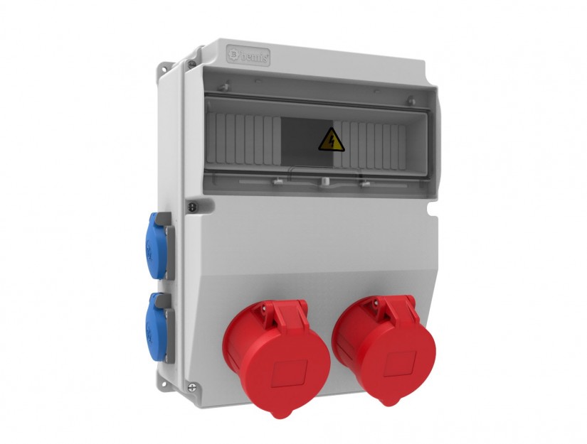 Tablou electric Bemis BD6-2234-4020, aparent, IP44, 324x244x138 mm, ABS, gri, sina automata
