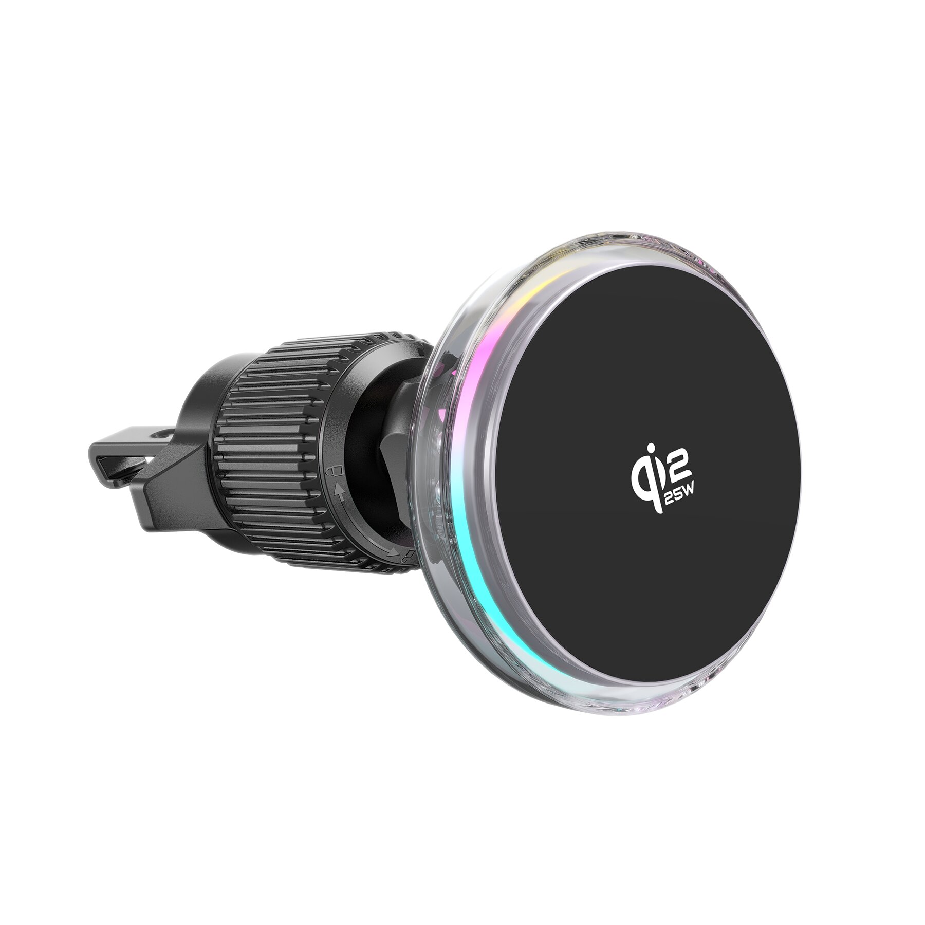Suport auto cu încărcător auto wireless magnetic Choetech T233-G Qi2.2 25W