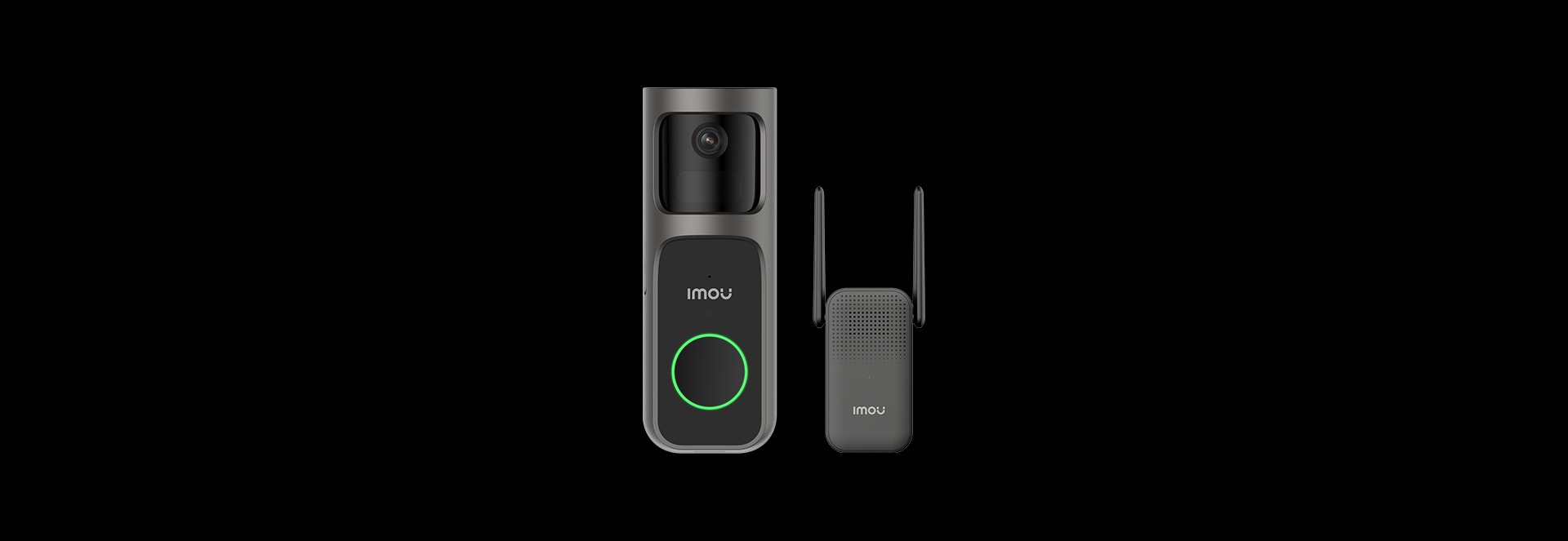 Sonerie Smart Video Imou 2S Kit, DB-2SP-3T0W/DS3, Wi-Fi, 3MP, IP65, senzor de miscare, vedere nocturna 5m