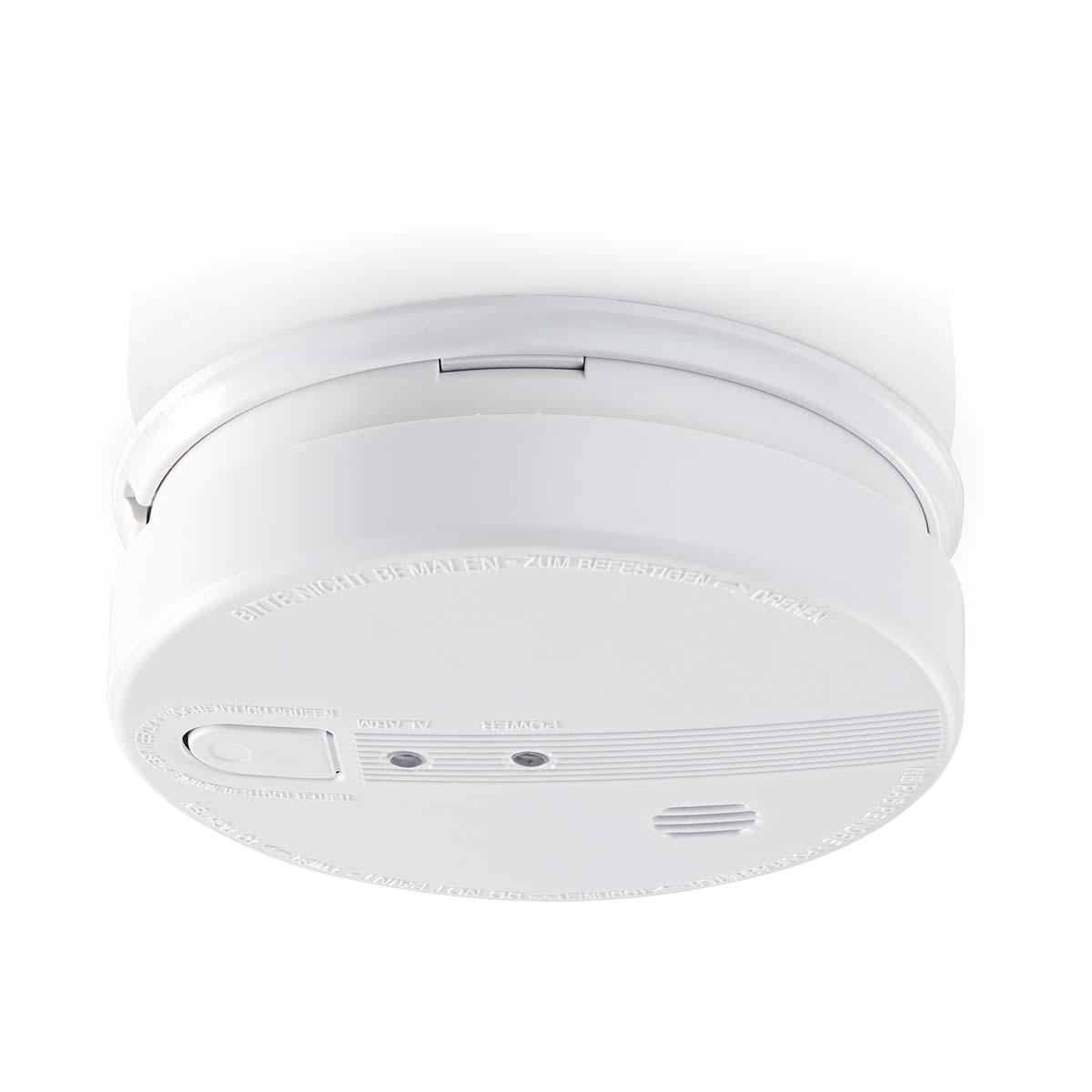 Detector de fum Nedis, EN14604, conectabil, alimentat de la rețea
