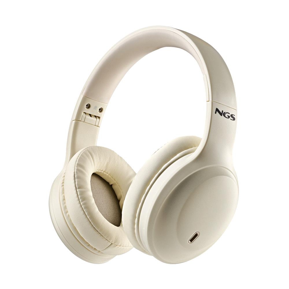 Casti Bluetooth Over-Ear NGS Artica Glacier, bej