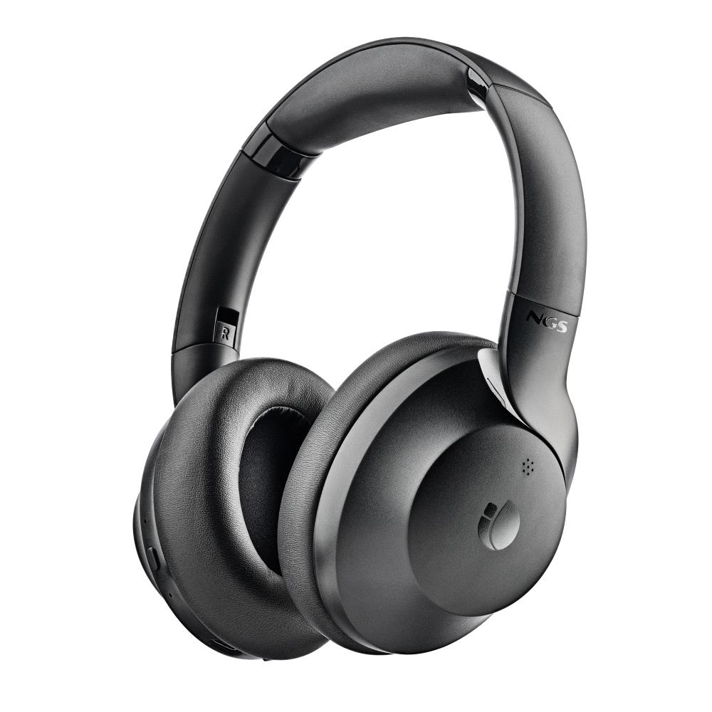Casti Bluetooth Over-Ear NGS Artica Shake, ANC, negru