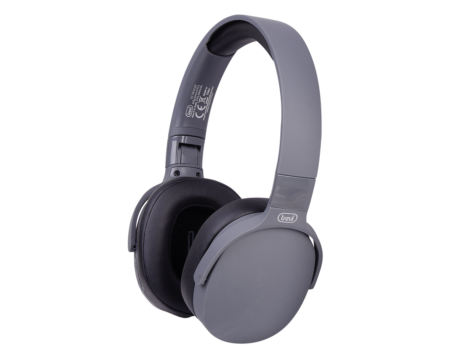 Căști Bluetooth On-Ear DJ 12E45 BT Trevi, microfon, redare până la 7 ore, MicroSd, negru