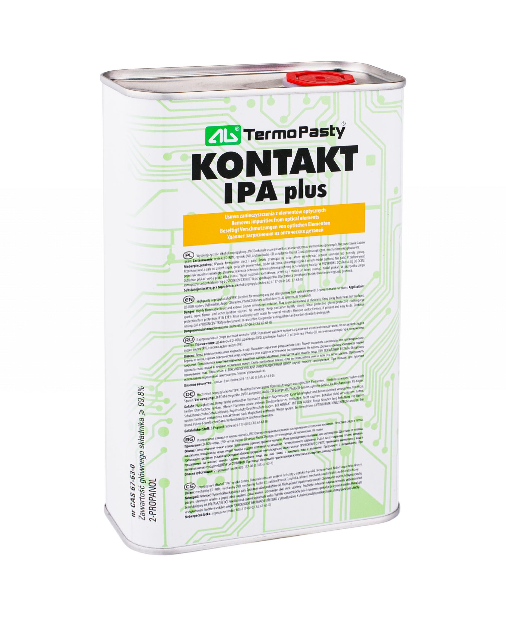 Alcool izopropilic, canistra de metal, 1000ml, TermoPasty