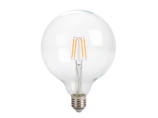 Bec LED cu filament E27 G125, 4W, lumina calda Velleman