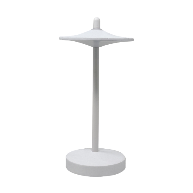 Lampă de masă LED, 1W, 130lm, 3000K, lumină caldă, reîncărcabilă, aluminiu, alb, Sake Kelu