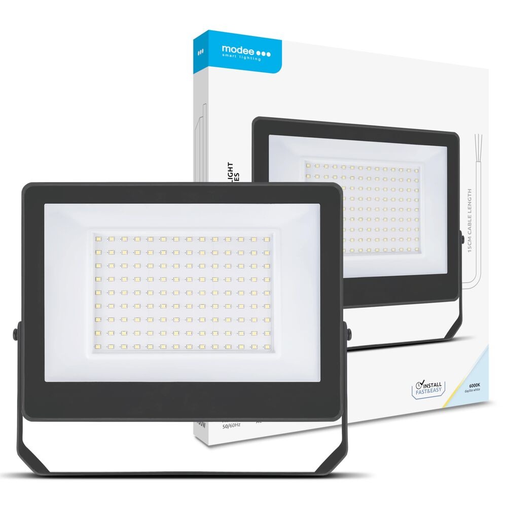 Proiector LED 100W 10000lm IP65 6000K negru Modee ML-FLS6000K100WA3N