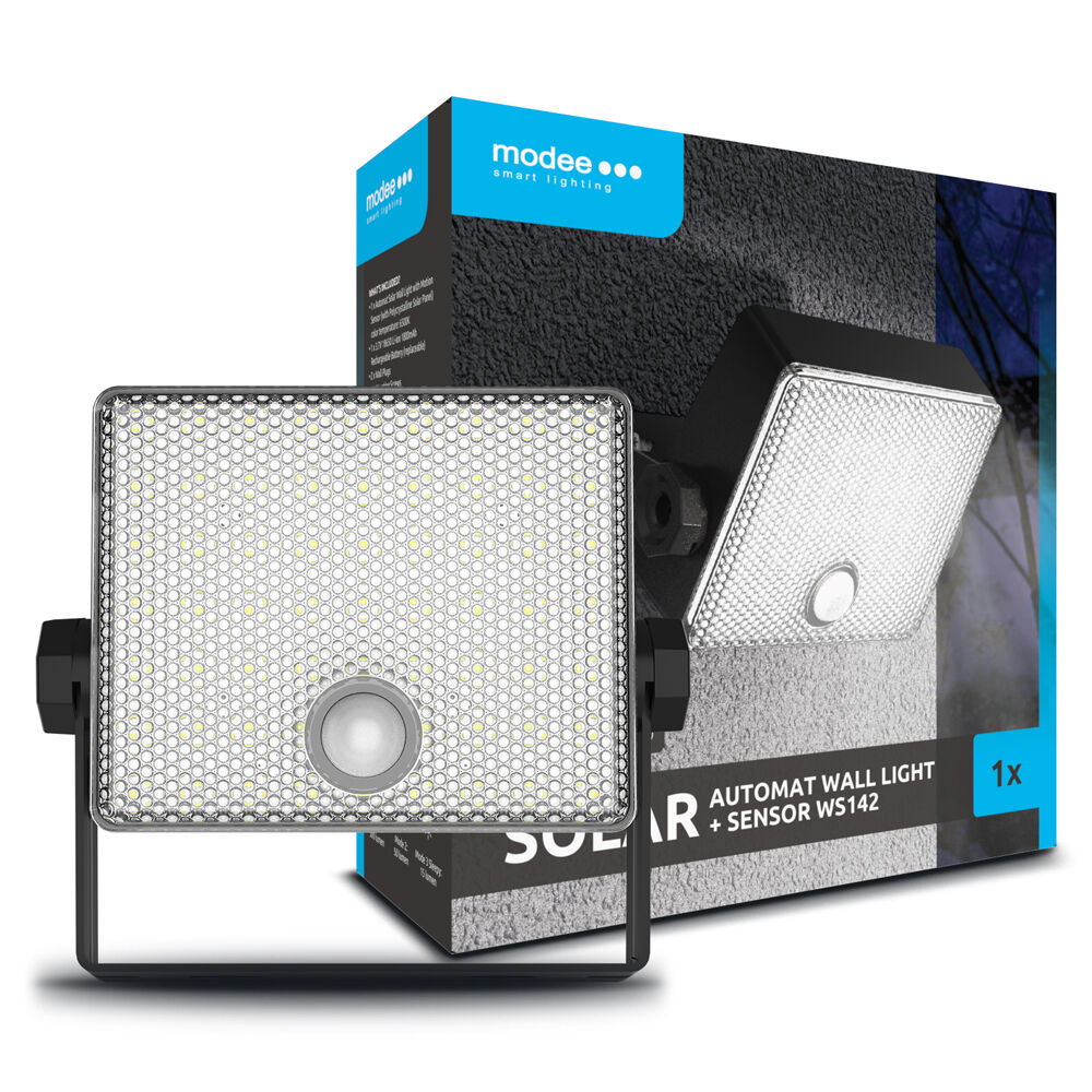 Reflector solar LED Modee Lighting WS142 automat + senzor (500 lumeni)
