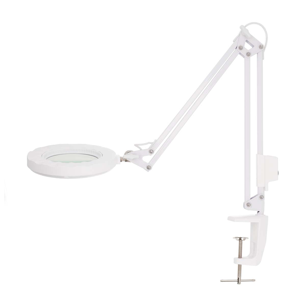 Lampă de birou cu lupa Nedis, 6W, 6500K, 700lm, alb