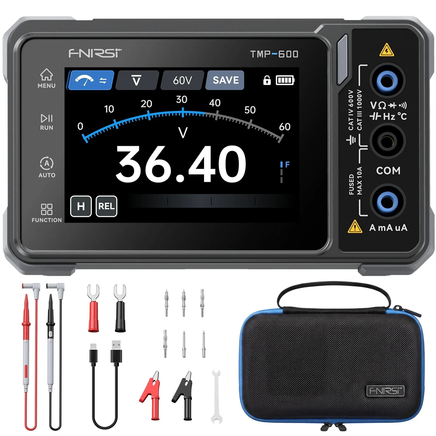 Multimetru digital True RMS, FNIRSI TMP-600 BT, Bluetooth