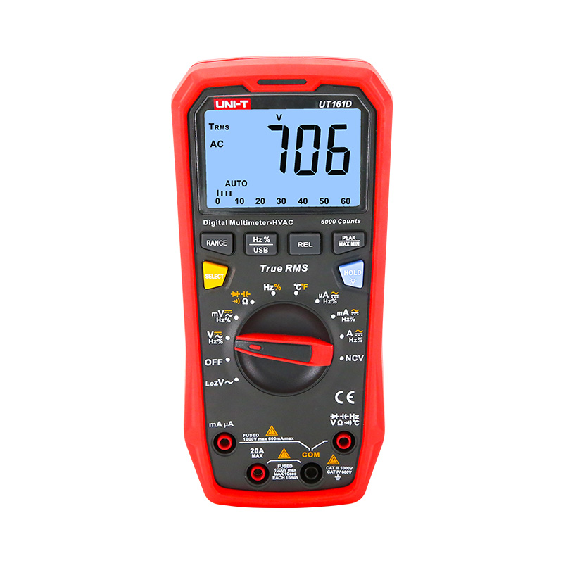 Multimetru digital UT161D UNI-T, 1000V, True RMS, sonda temperatură