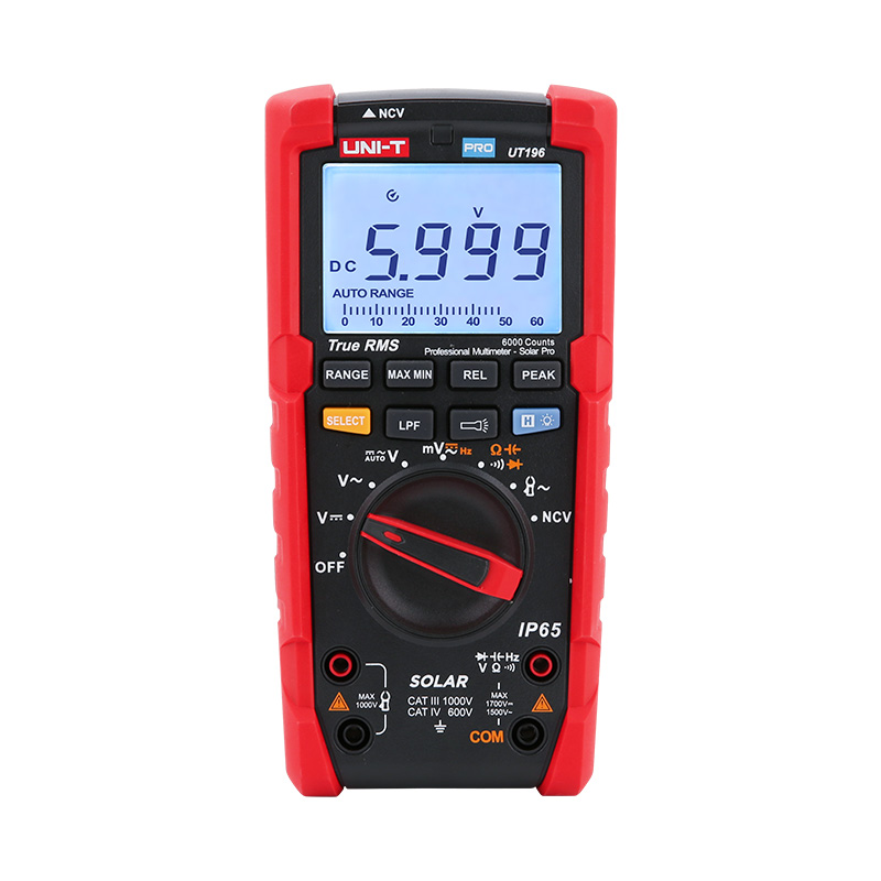 Multimetru digital solar UT196 Pro UNI-T, 1700V, panouri fotovoltaice, True RMS