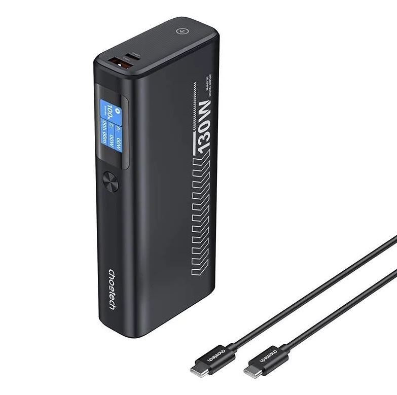 Acumulator extern powerbank Choetech B702, PD 100W, 20000 mAh, gri