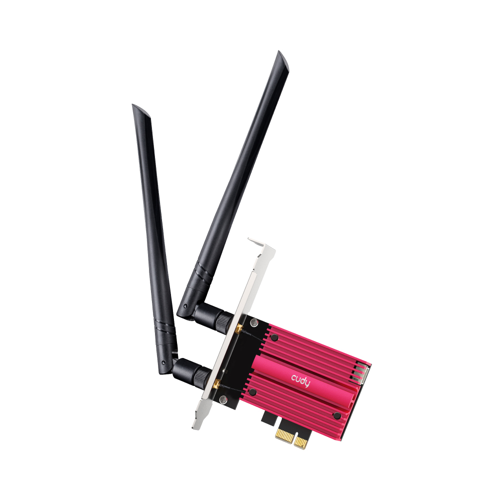 Placă de rețea PCI Express Wireless AX5400 Wi-Fi 6E, 2 antene 5dBi, Bluetooth 5.2, WE3000S Cudy
