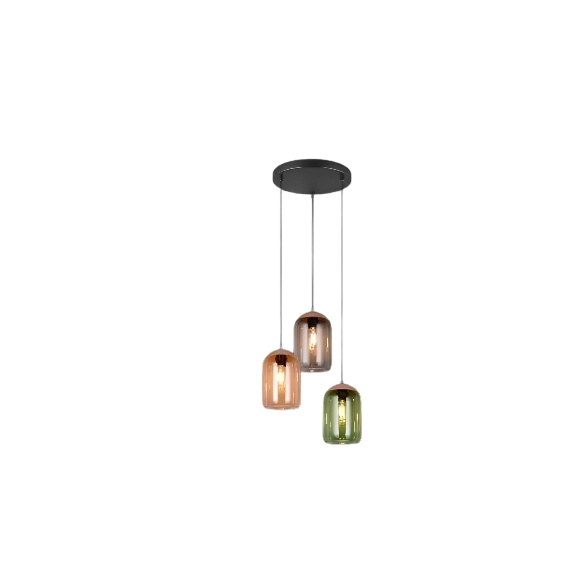 Lampă suspendata TRIO CORK, 3x E27 (nu sunt incluse), max. 10W, multicolor, 364630317