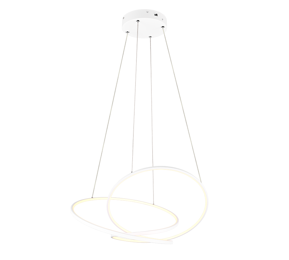 Lampă suspendata TRIO DARVIN, 1x SMD, 52W, 6700lm, 2300+3000+4000K, alb, 349119131