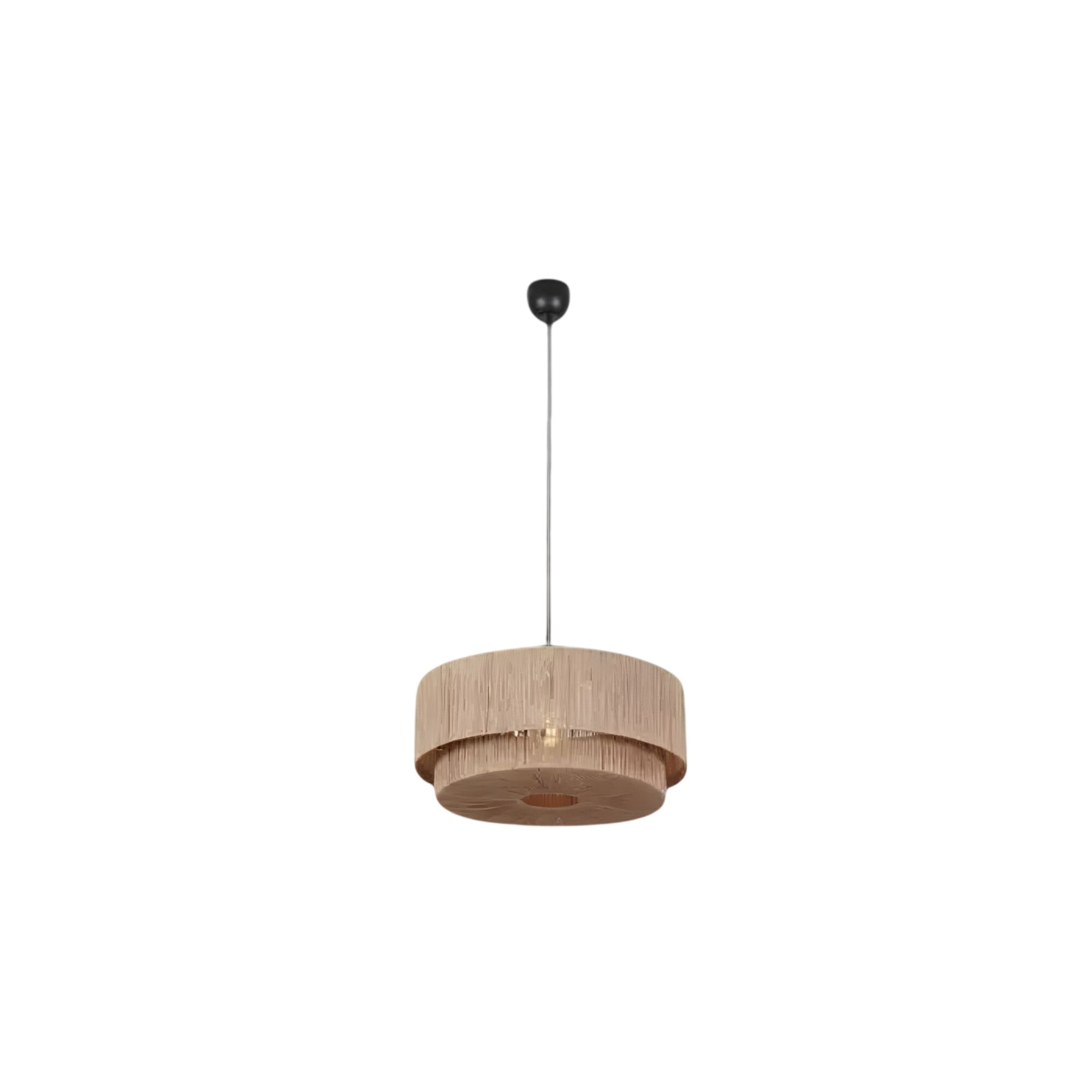 Lampa suspendata TRIO SMILLA, 1x E27 (nu este inclus), max. 10W, negru, bej, 366890136