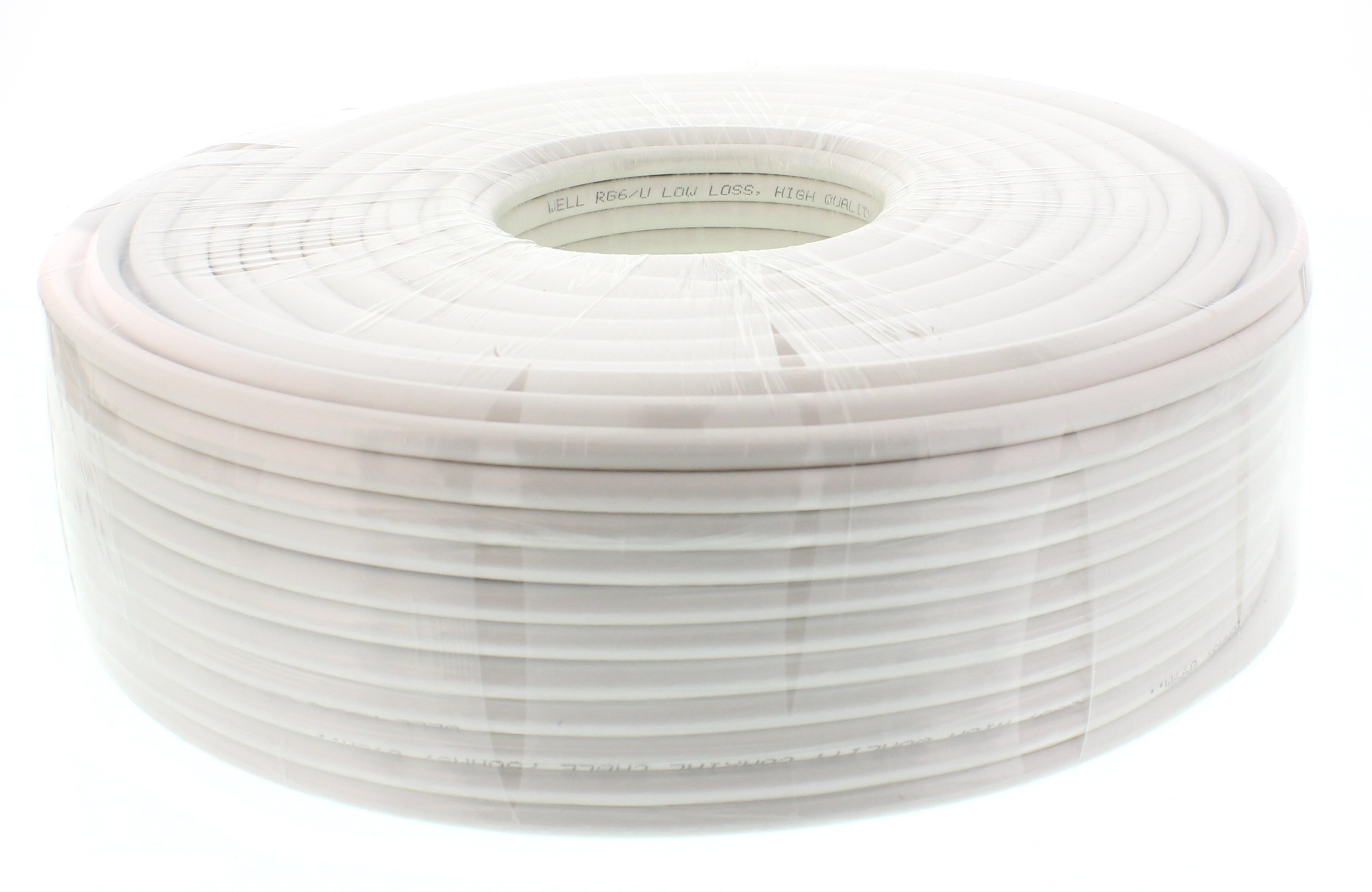 Cablu coaxial RG6, 75R,fire Cu, ecranat cu folie Al -fire CU 48X0.12, Well 305m