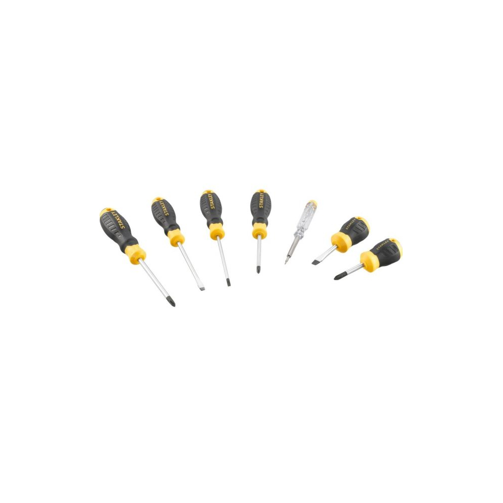 Set 6 surubelnite Cushion Grip + tester tensiune, STHT16166-0 Stanley