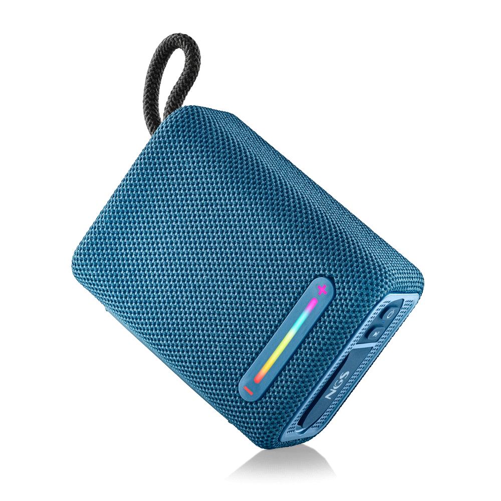 Boxă portabilă Bluetooth NGS Roller Furia 1, 15W, Aux, TWS, USB, IPX6, albastru