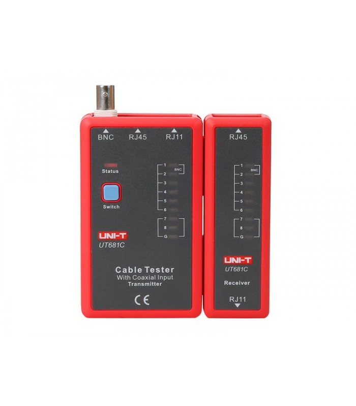 Tester pentru cablu rețea, telefonic și BNC UNI-T UT681C