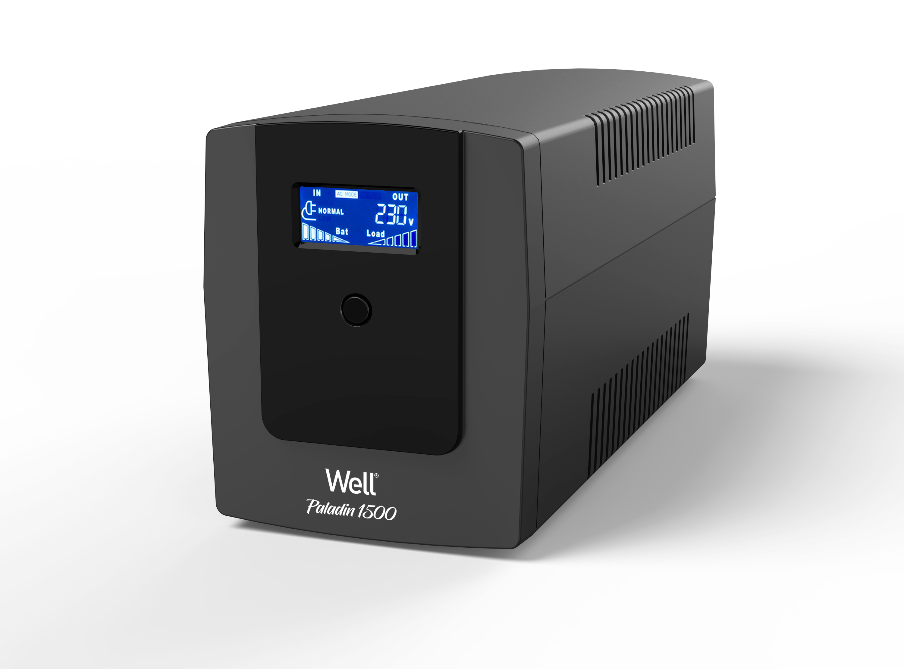UPS line interactiv 1500VA/900W Well Paladin, afisaj LCD
