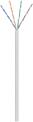 Cablu de rețea U/UTP Goobay, cat5e, rolă, solid, 305m, gri