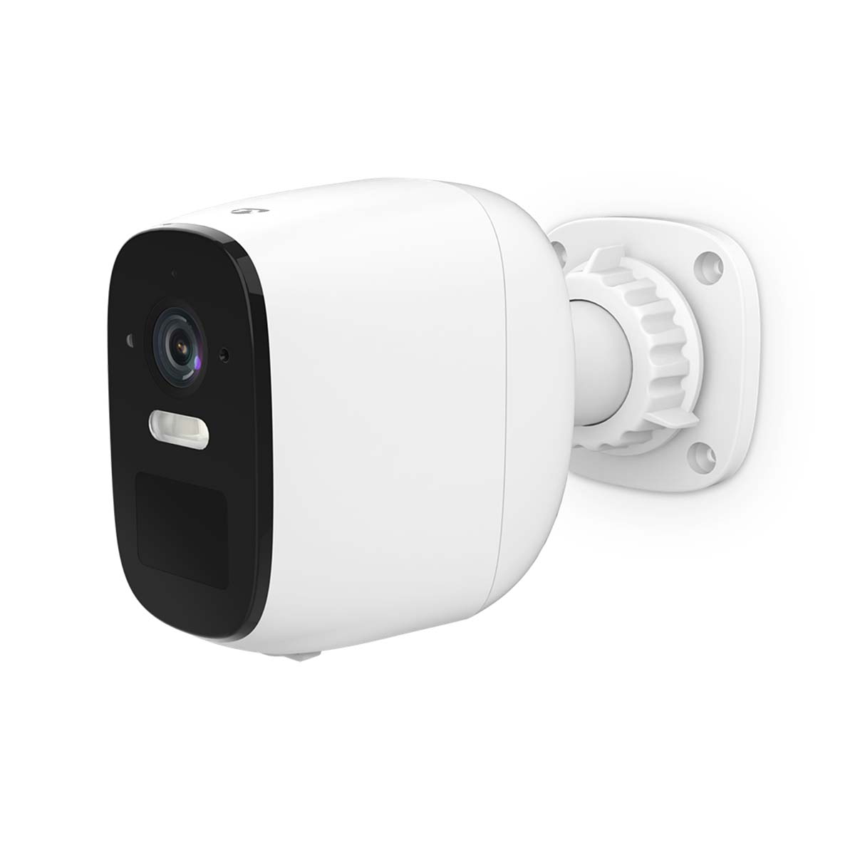 Camera de supraveghere pentru exterior WiFi Nedis, 4MP, IP66, autonomie 10 luni, senzor miscare, alb