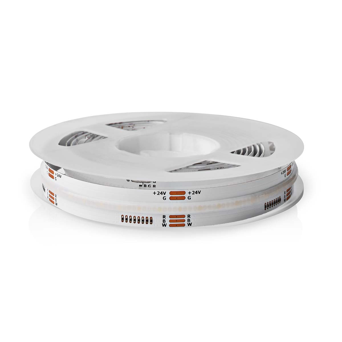 Bandă LED Smart Wi-Fi Nedis, RGB, COB, alb cald până la alb rece, 2m